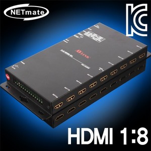 NETmate HDMI 1:8 분배기(HS-1418W) 