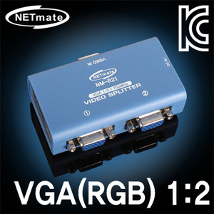 NETmate VGA(RGB) 1:2 모니터 분배기(250MHz) 