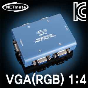 NETmate VGA(RGB) 1:4 모니터 분배기(250MHz)